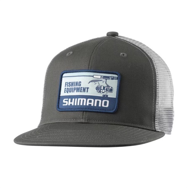 グラフィックフラットメッシュキャップ(チャコール-M)